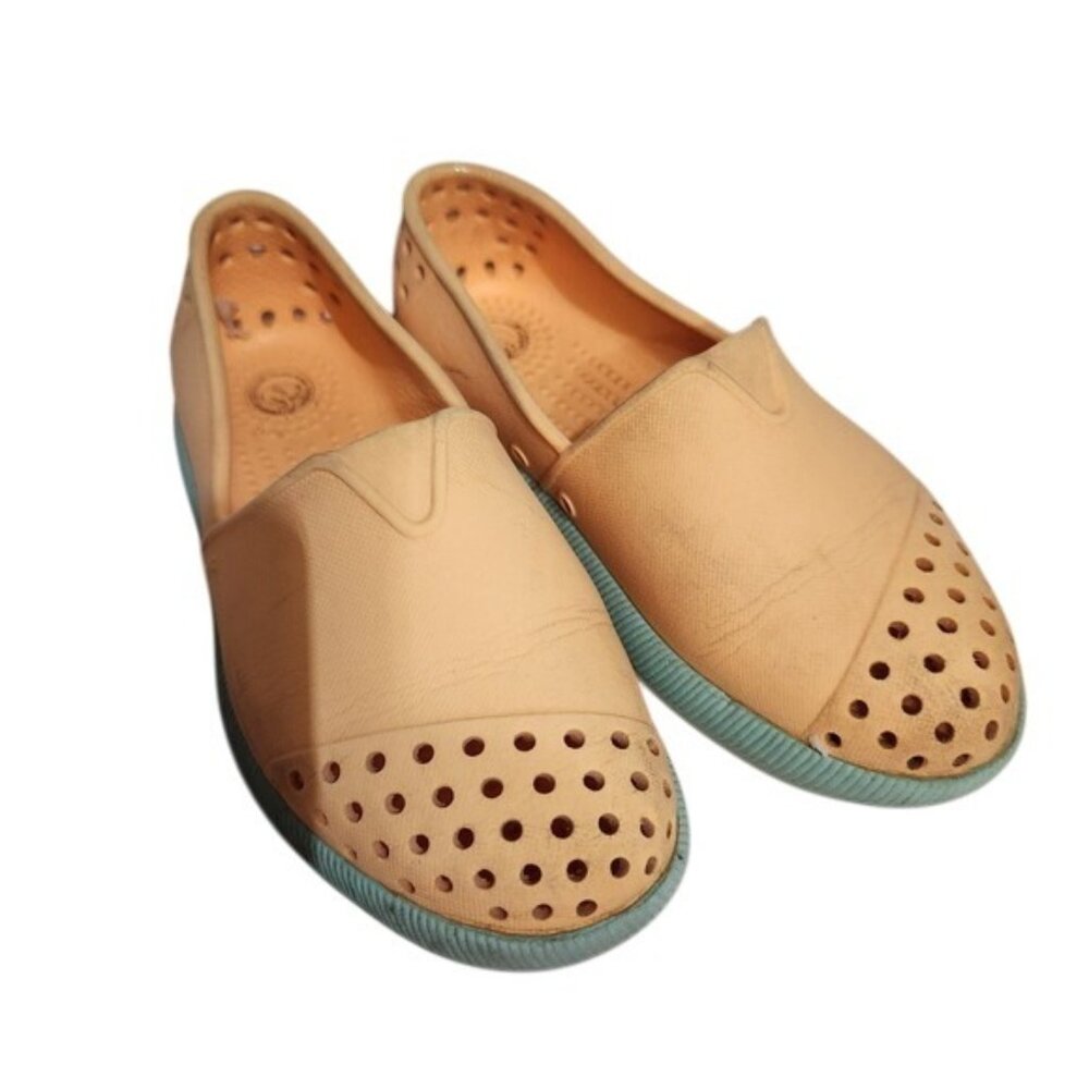 Native Shoes Jefferson Water‎ Shoes Toddler Size 9 Peach Blue Slip On